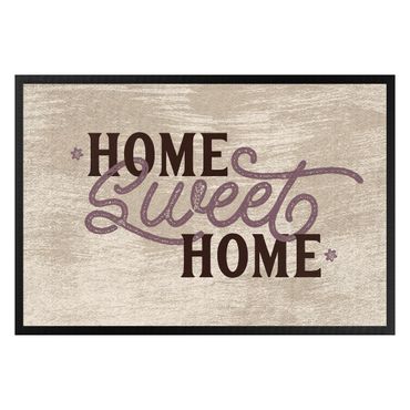 Fußmatte - Home sweet home shabby white