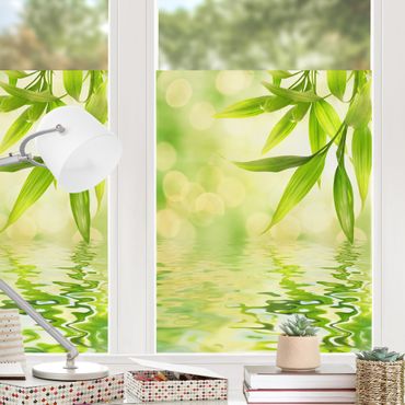 Fensterfolie - Sichtschutz Fenster - Green Ambiance I - Fensterbilder Frühling
