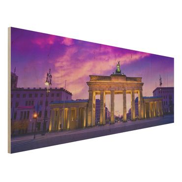 Holzbild Berlin - Das ist Berlin! - Panorama Quer