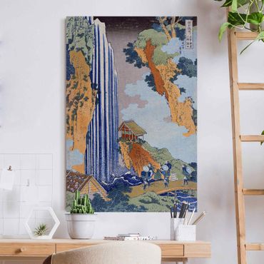 Akustikbild - Katsushika Hokusai - Ono Wasserfall