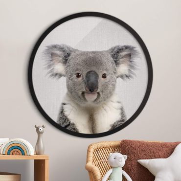 Rundes Gerahmtes Bild - Koala Klaus