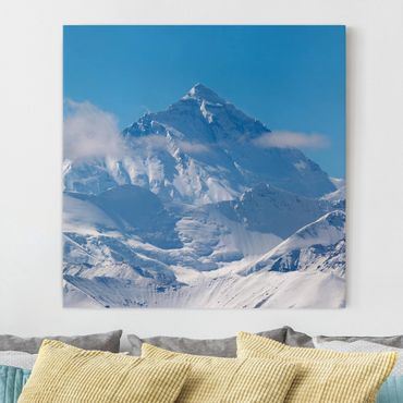 Leinwandbild - Mount Everest - Quadrat 1:1