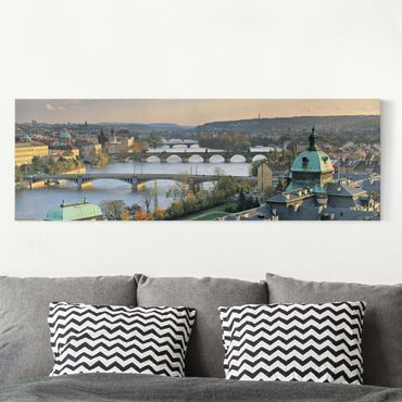 Leinwandbild - Prag - Panorama Quer