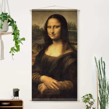 Wandteppich - Leonardo da Vinci - Mona Lisa - Hochformat 1:2