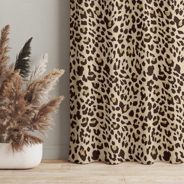 Vorhang - Leopard Muster