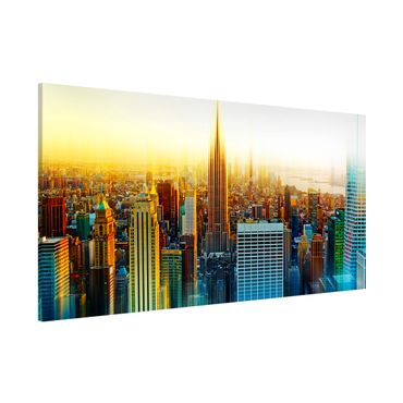 Magnettafel - Manhattan Abstrakt - Memoboard Panorama Quer