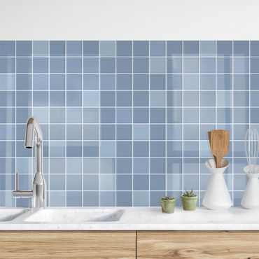 Küchenrückwand - Mosaik Fliesen - Hellblau