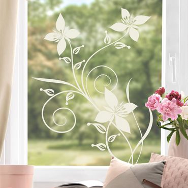 Fensterfolie - Fenstertattoo - Fensterdeko - No.SF960 Blütenzauber - Fensterbilder Frühling