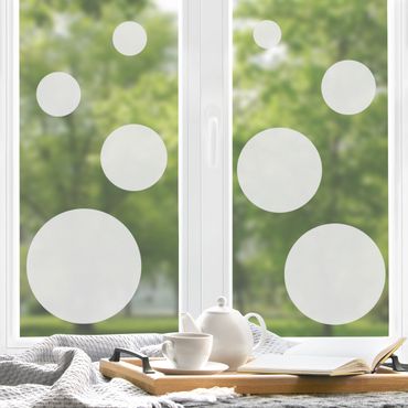 Fensterfolie - Fenstertattoo No.UL75 Spots - Milchglasfolie