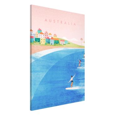 Magnettafel - Reiseposter - Australien - Memoboard Hochformat