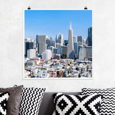 Poster - San Francisco Skyline - Quadrat 1:1