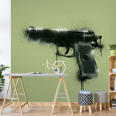 Fototapete - Sprayed Gun