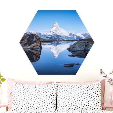 Hexagon Bild Forex - Stellisee vor dem Matterhorn