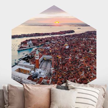 Hexagon Fototapete selbstklebend - Venedig