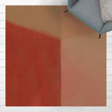 Kork-Teppich - Warme Farbflächen - Quadrat 1:1