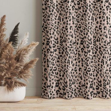 Vorhang - Zebra und Leopard Muster