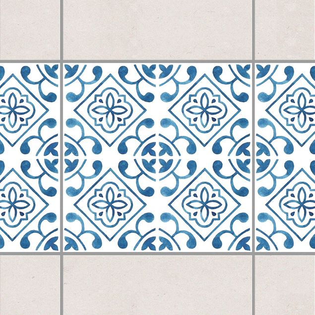 Küche Dekoration Blau Weiß Muster Serie No.2