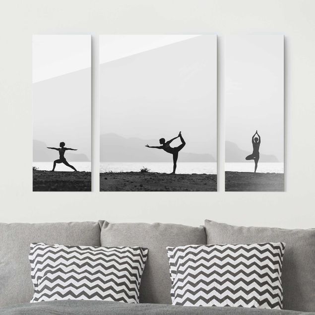 Wandbilder Landschaften Yoga Trio