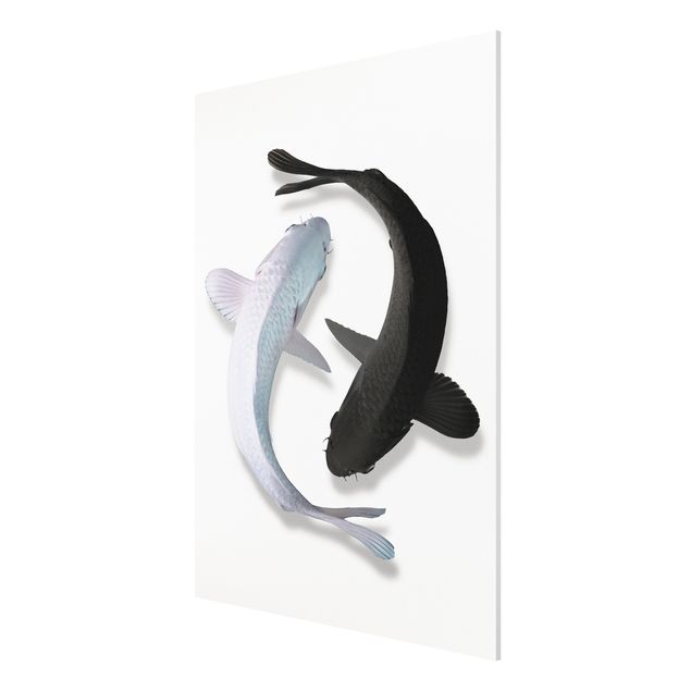 Wandbilder Kunstdrucke Fische Ying & Yang
