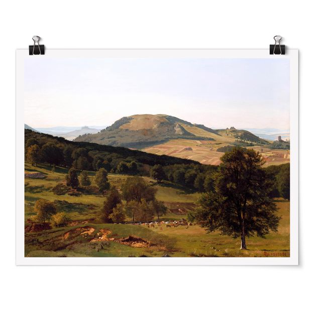 Wandbilder Bäume Albert Bierstadt - Berg und Tal
