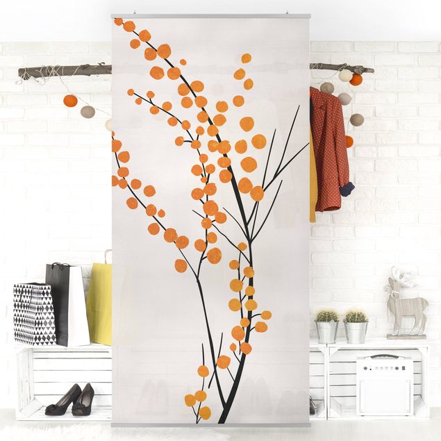 Kubistika Bilder Grafische Pflanzenwelt - Beeren Orange