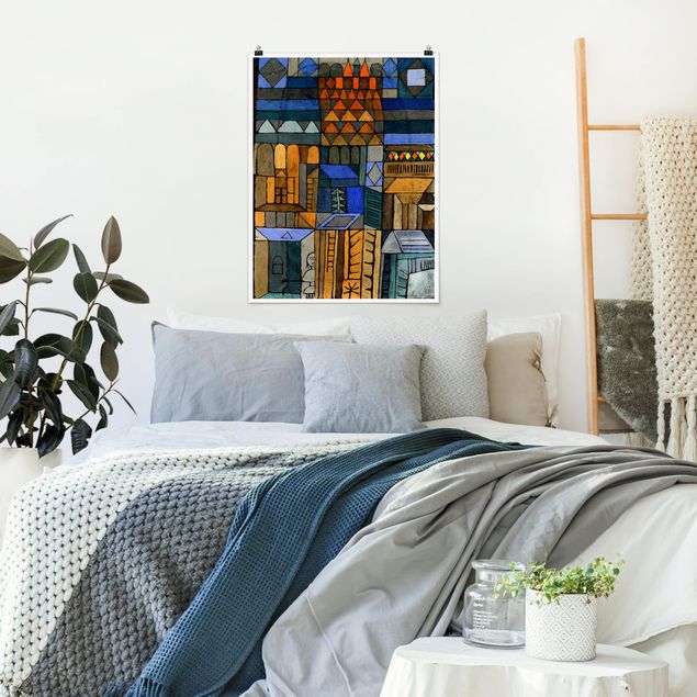 Poster Skyline Paul Klee - Beginnende Kühle