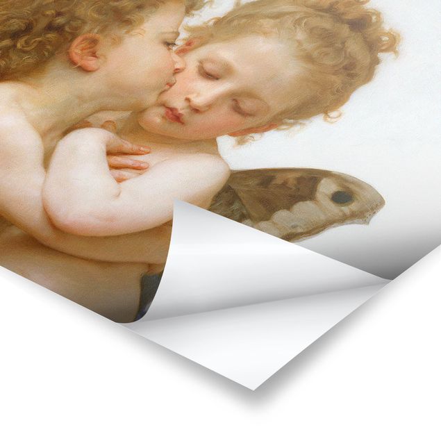Poster William Adolphe Bouguereau - Der erste Kuss