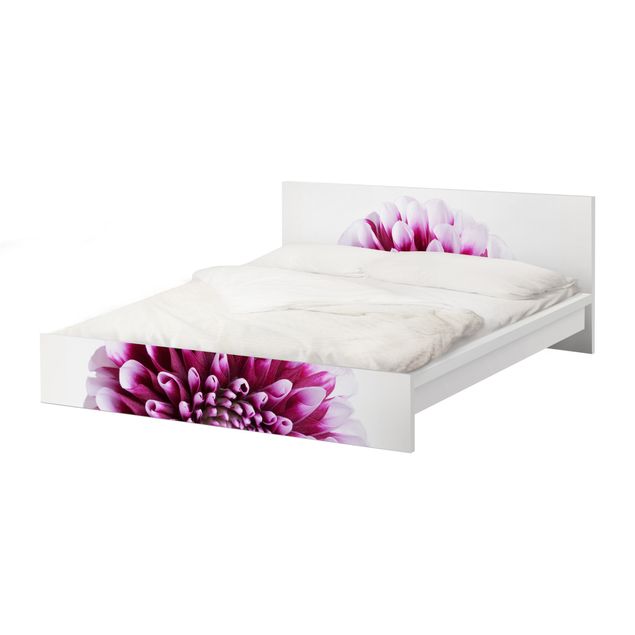 Möbelfolie für IKEA Malm Bett niedrig 180x200cm - Klebefolie Aster