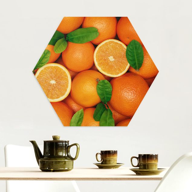 Wandbilder Früchte Saftige Orangen