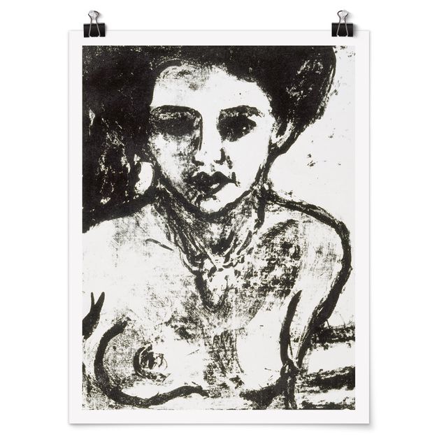 Kunstkopie Poster Ernst Ludwig Kirchner - Artistenkind