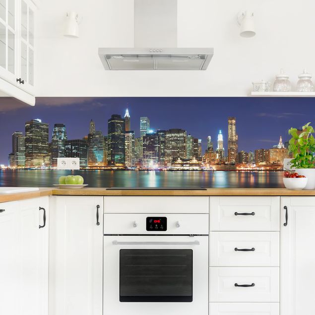Küchenrückwand Folie selbstklebend Skyline Manhattan in New York City