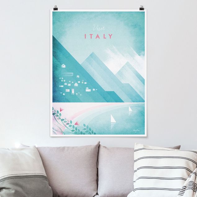 Wanddeko Küche Reiseposter - Italien