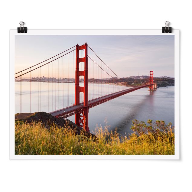Golden Francisco Gate Bridge in bei San Poster 4:3 | Querformat im bestellen Poster