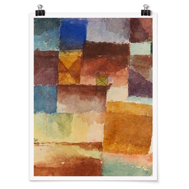 abstrakte Kunst Poster Paul Klee - Einöde