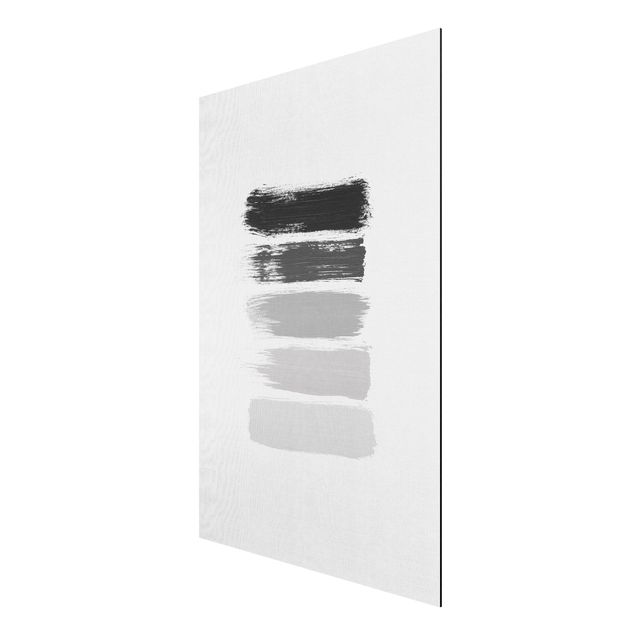 Wandbilder Modern Streifen in Schwarz und Grau