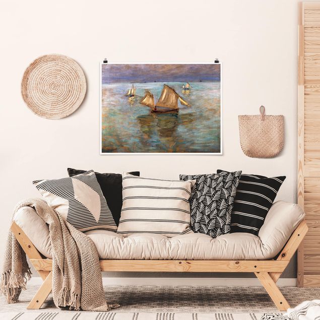 Wandbilder Fische Claude Monet - Fischerboote