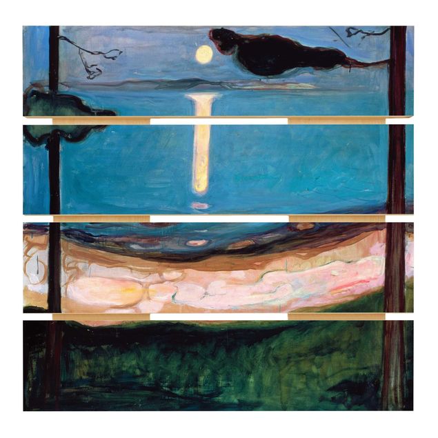 Kunststile Edvard Munch - Mondnacht