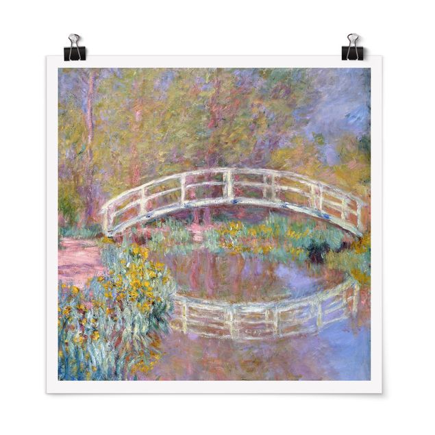 Kunststile Claude Monet - Brücke Monets Garten