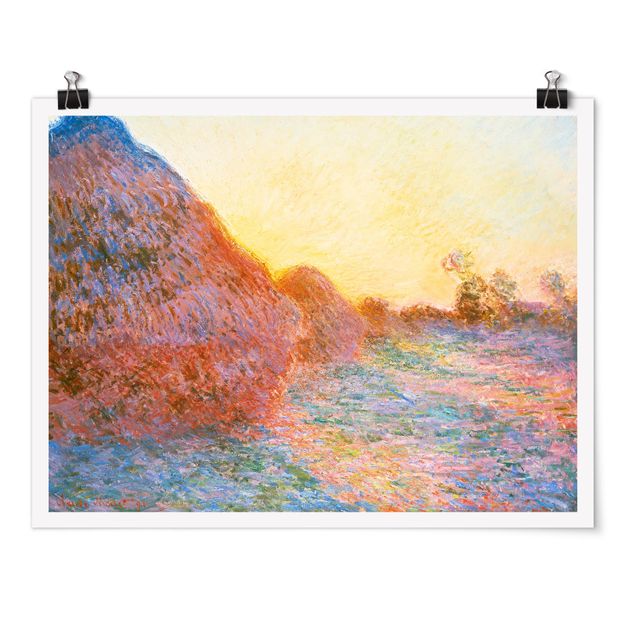 Wandbilder Landschaften Claude Monet - Strohschober