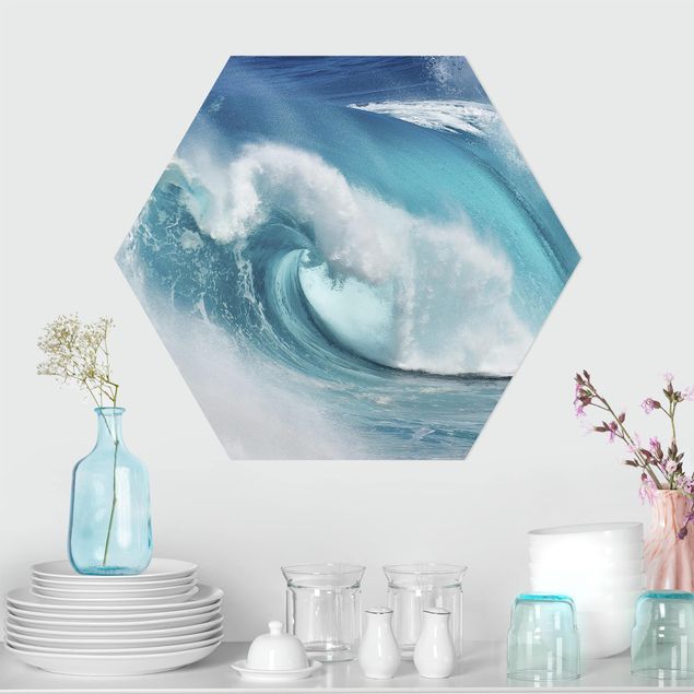 Wanddeko Küche Tosende Wellen