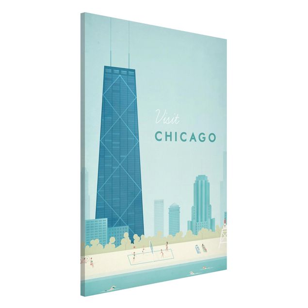 Wanddeko Küche Reiseposter - Chicago