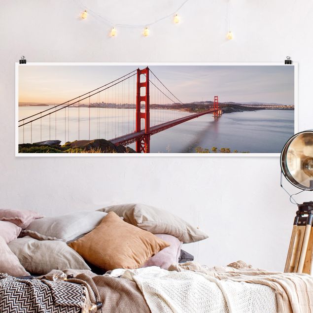 Poster Skylines Golden Gate Bridge in San Francisco