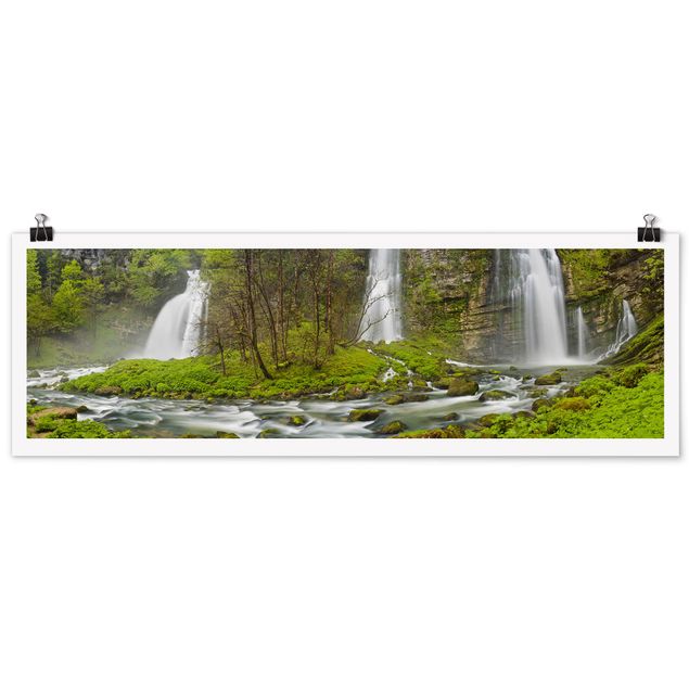 Natur Poster Wasserfälle Cascade de Flumen