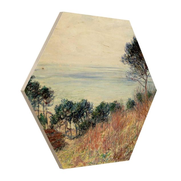 Holzbilder Landschaften Claude Monet - Küste Varengeville