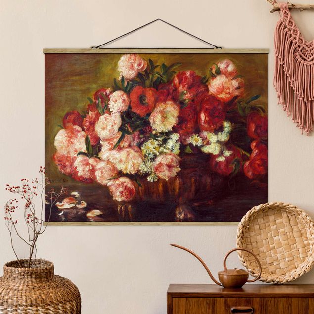 Wanddeko Küche Auguste Renoir - Stillleben mit Pfingstrosen