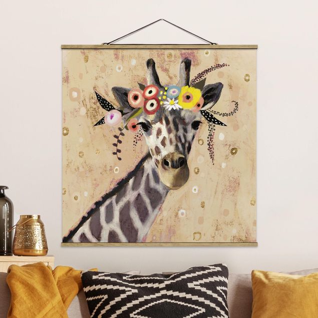 Wanddeko Küche Klimt Giraffe