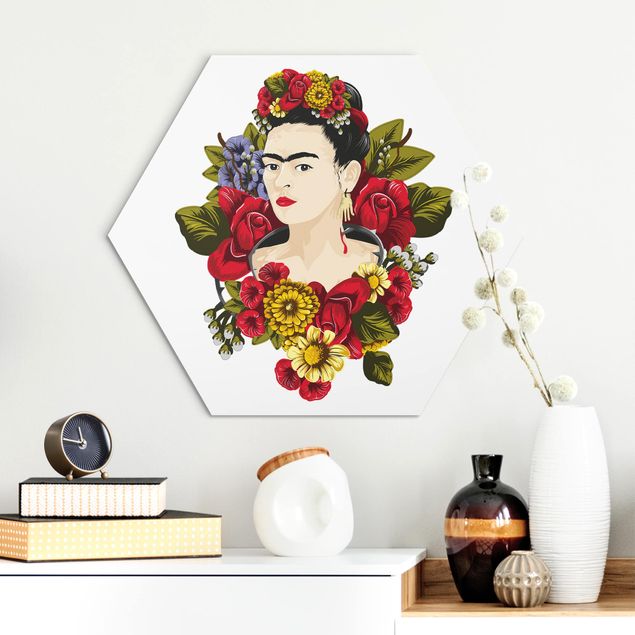 Küchen Deko Frida Kahlo - Rosen
