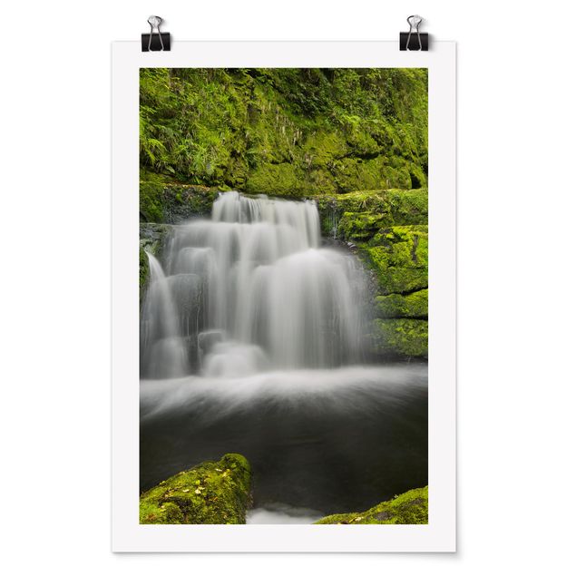 Wandbilder Natur Lower McLean Falls in Neuseeland