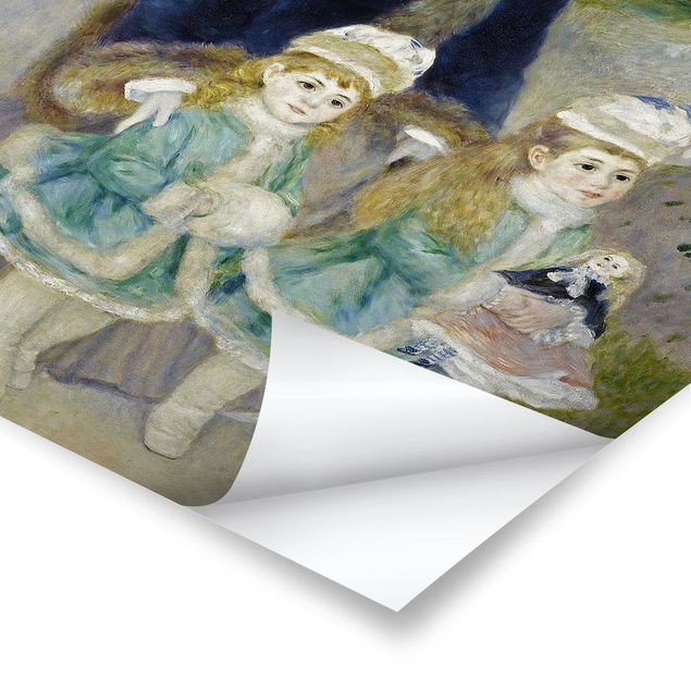 Wandbilder Blau Auguste Renoir - Mutter und Kinder