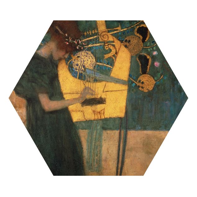 Wandbilder Portrait Gustav Klimt - Die Musik